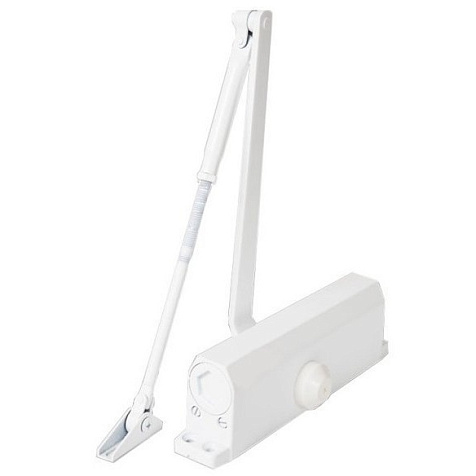Доводчик дверной Notedo DC-060 White, до 60 кг, белый купить в СОМ