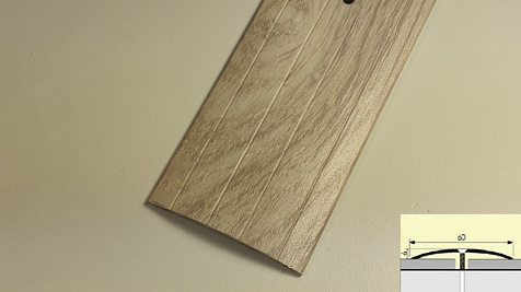 Стык широкий Дуб аляска, 60мм 0,9м купить в СОМ