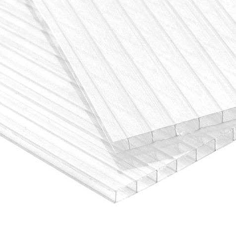Поликарбонат сотовый 6мм 2100х6000 БИО слой, прозрачный АКТУАЛь КАЗАНЬ купить в СОМ