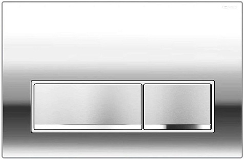 Кнопка для инсталляции Azario AZ-015.02, хром глянец квадратная (AZ-501A) купить в СОМ