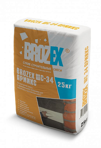 Штукатурка цементная Brozex СР340 Армикс ,25 кг купить в СОМ