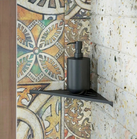 Дозатор для жидкого мыла Аквалиния B1034P-1. черный купить в СОМ