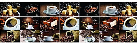 Фартук кухонный АБС Кофе 3х0.6м купить в СОМ